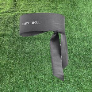Under Armour Super-Light HeatGear Stretch Softball Tie Headband Grey Size OS NEW